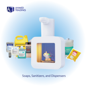 Soaps, Sanitizers, and Dispensers
